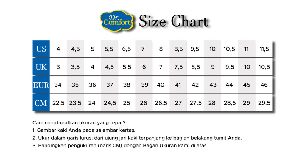 ukuran sepatu ortotik